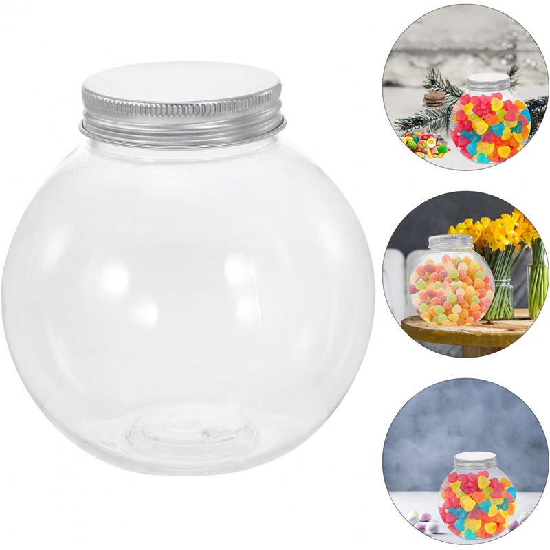 10/20Pcs Spherical Plastic Can - Chocolate Snack ulasan dan harga