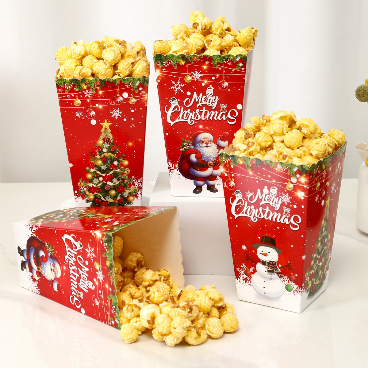 Santa Claus Snowman Popcorn Bo - Popcorn ulasan dan harga
